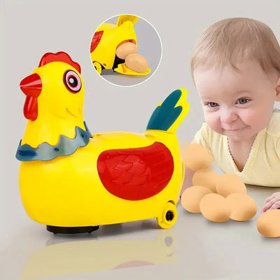 Toy Hen Who Can Walk Lay Eggs and Sing A Rooster An Electric Universal Children's Baby Puzzle Toys Boys and Girls - Idealpk.store Toy Hen Who Can Walk Lay Eggs and Sing A Rooster An Electric Universal Children's Baby Puzzle Toys Boys and Girls