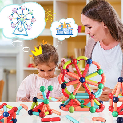 Magnetic Sticks Building Blocks Early Learning Toy - 25 Pcs - Idealpk.store Magnetic Sticks Building Blocks | Early Learning Toy – Quddle.pk