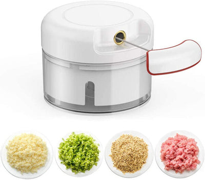 Mini Food Garlic Vegetable Grinder Chopper Multi-Function Manual Food Processor - Idealpk.store Mini Food Garlic Vegetable Grinder Chopper Multi-Function Manual Food Processor