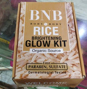 Bnb Whitening Rice Extract Bright & Glow Kit (with Box) - Idealpk.store Bnb Whitening Rice Extract Bright & Glow Kit (with Box)