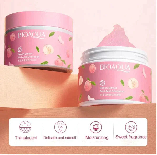 Bioaqua Peach Extract Fruit Acid Exfoliating Face Gel Cream - Idealpk.store Bioaqua Peach Extract Fruit Acid Exfoliating Face Gel Cream