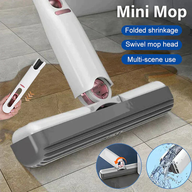 New Mini Squeeze Mop Portable Cleaning Mop - Idealpk.store New Mini Squeeze Mop Portable Cleaning Mop