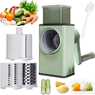 3 In 1 Manual Vegetable Slicer Rotary Cheese Grater - Idealpk.store 3 In 1 Manual Vegetable Slicer Rotary Cheese Grater